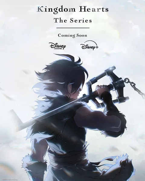 Kingdom Hearts The Series promotional image announcing the animated series for Disney Channel and Disney+